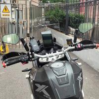 Espejos retrovisores para motocicleta M8 M10, espejo de manillar universal Emark, espejos retrovisores plegables 360 para motocicleta °   Ajuste para KTM Duke 390 duke790 890adv 1290 ADV Adventrue - details 24