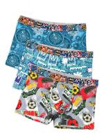Pack de 3 Bóxer Joven Estampado Graffiti - Corte Moderno y Tejido Elástico Sin Etiquetas - details 0