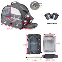 Bolsa de transporte para loros, mochila con percha para pájaros, jaula portátil con ventana lateral, plegable, jaula de viaje para mascotas pequeñas - details 7