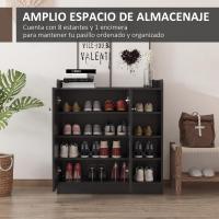 Mueble Zapatero de 2 Puertas Zapatero Estrecho con Estantes Ajustables para 12 Pares de Zapatos - details 12