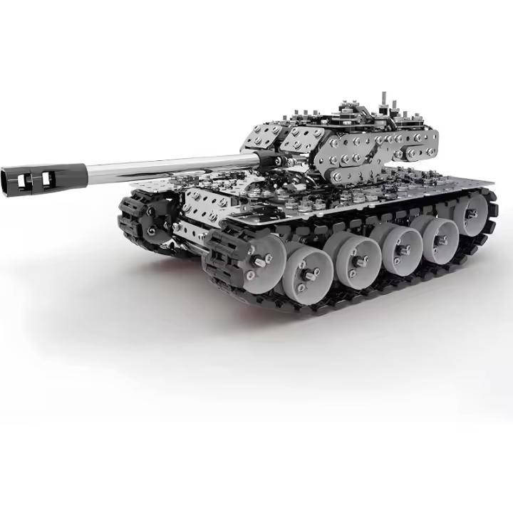 Juego de rompecabezas de metal 3D, modelo de tanque de batalla militar, kit de construcción de vástago de juguete para regalo de adulto para niño-843PCS - 1