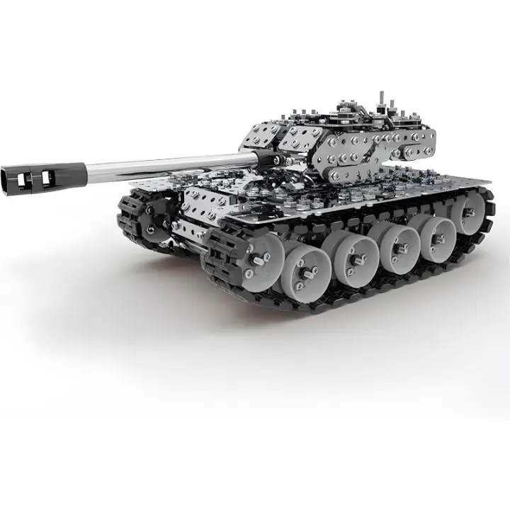 Juego de rompecabezas de metal 3D, modelo de tanque de batalla militar, kit de construcción de vástago de juguete para regalo de adulto para niño-843PCS - 1