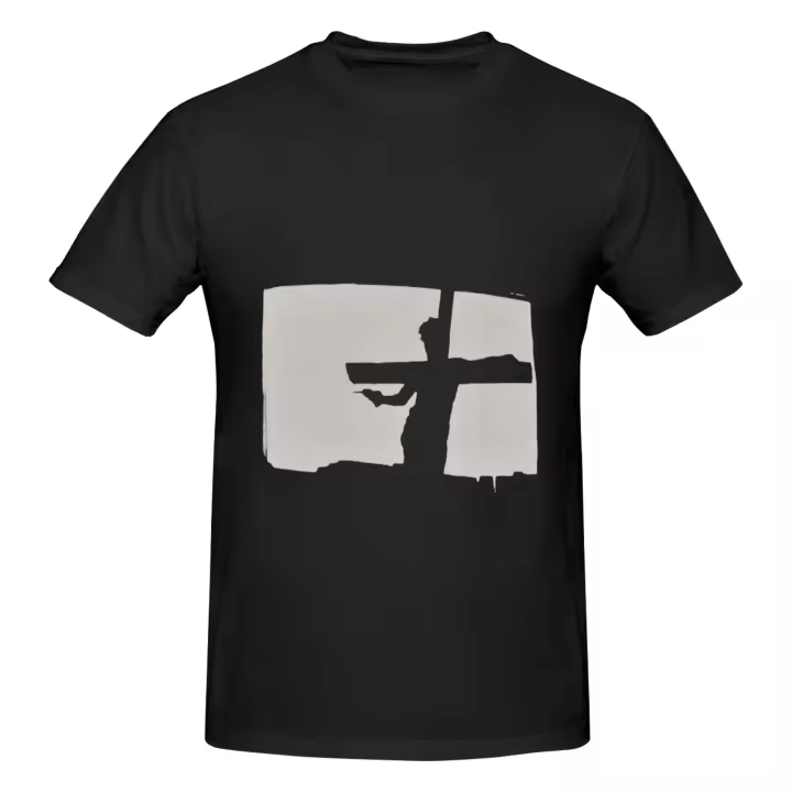 Camiseta de algodón para hombre y mujer, camisa de la cadena de Jesús y María April Skies - 1