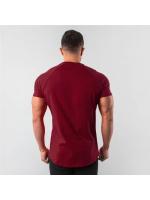 Moda Masculina Slim Fit Camiseta de Manga Corta para Fitness Diseño Muscular para Corredores - details 9