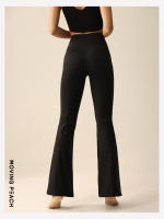 MOVING PEACH Pantalones Ancho de Yoga de Cintura Alta Suaves y Elásticos con Cintura de Tirón - details 15
