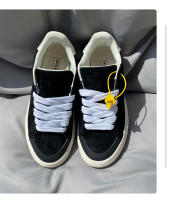 Zapatos de tablero bajos de cuero completo negro puro más zapatos casuales de talla extra grande para hombres y mujeres - details 8
