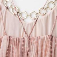 Vestido Casual Largo con Correas Tejidas Sin Mangas, Sin Espalda, Decorado con Anillos - details 7