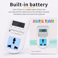 Interruptor de temporizador Digital, enchufe de la UE, toma de corriente electrónica programable con ajuste de hora y día, semanal, aparato de cocina - details 6