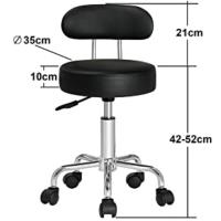 Silla de oficina sillas para oficinas homeoffice trabajo en casa taburete giratorio negro blanco