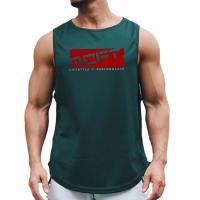 Men Summer Quick Dry Vest Mesh Gym Clothing Sports Tank Tops Bodybuilding Sleeveless Shirt Fitness Men's Muscle Stringer Tanktop - details 10
