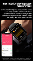 2024 Nuevo ECG+ PPG clase médica 1,96 inch, 360 * 360 AMOLED pantalla completa de HD toque Smart Watch azúcar en sangre, lípidos sanguíneos, temperatura corporal,llamada Bluetooth,IP68 impermeable Reloj Inteligente saludable Para Android IOS - details 16