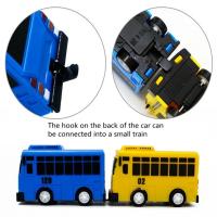 Autobús de dibujos animados para niños, Mini coche extraíble, modelo de Anime coreano, vehículos de juego, juguetes educativos para niños, regalos para niños - details 2