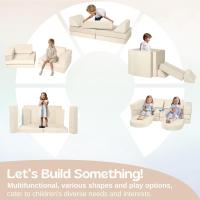 Parque infantil emocionante para la habitación de los niños, ideal para niños, color beige. - details 1