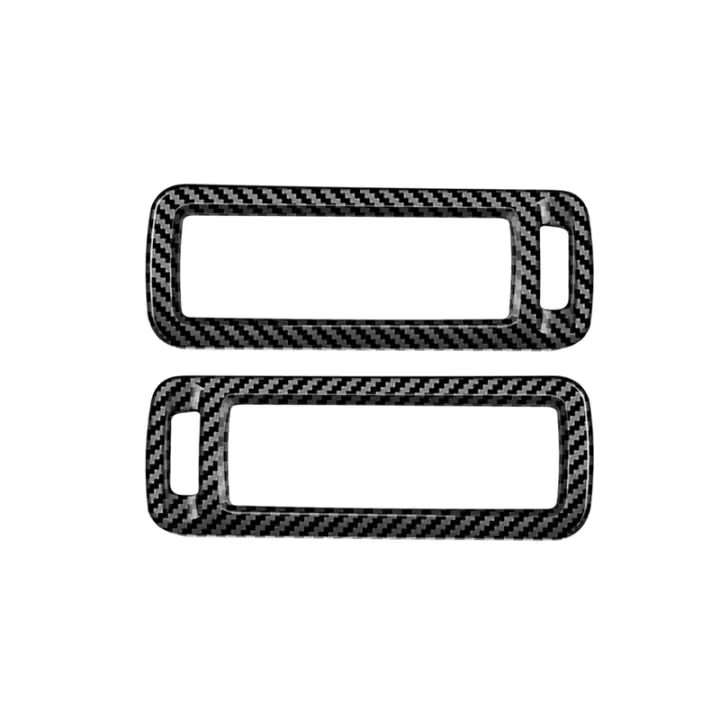 Embellecedor de cubierta de marco de salida de aire acondicionado medio de fibra de carbono para coche, accesorios interiores para Kia EV6 2021 2022 - 1
