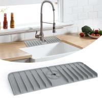 Fregadero de retención de drenaje, grifo antipulverización y de silicona, almohadilla absorbente de agua a prueba de salpicaduras, accesorios de baño y cocina - details 4