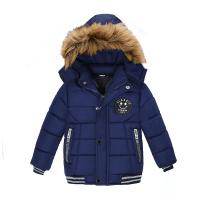 Chaqueta De Algodón Grueso Para Niños Con Cara Sonriente Y Cuello Alto a Prueba De Viento Y Térmica Moda Invierno Con Mangas Largas Y Cierre De Cremallera - details 4