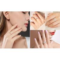 Anillo de compromiso eterno de moissanita, banda de boda de compromiso chapada en oro de lujo para mujer - details 1