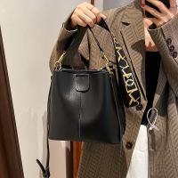 Bolso de hombro pequeño de cuero Pu para mujer, bandolera de cubo, informal, de alta calidad, a la moda - details 7