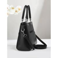 Bolso de moda con decoración de lazo de color sólido para desplazamientos, esencial para las mamás que salen, bolso minimalista de gran capacidad Mochila de lujo de alta gama - details 1