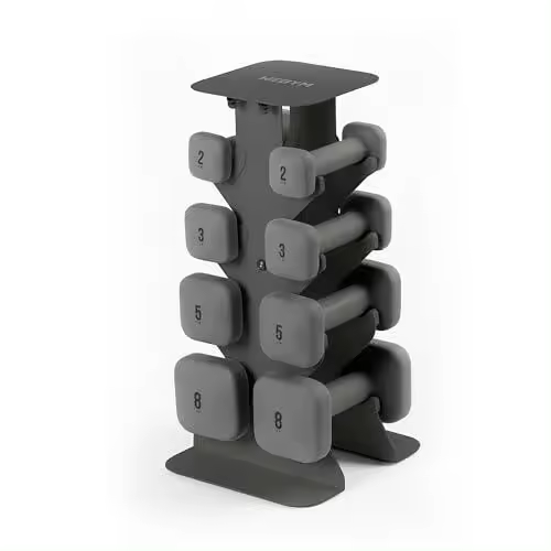 WeGym SafeGrip Mancuernas, Antideslizantes, Antivuelco, Asas Gruesas, Pesas Libres, Mancuernas Cuadradas para Entrenamientos Seguros en Casa, - 1