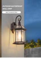Lámpara de Pared Retro LED Estilo Europeo TOMAXIN 11 Estilos Disponibles Resistente al Agua para Decoración de Jardín Villa Restaurante Balcón Material de Hierro Fundido Color Blanco Cálido Eficiencia de Energía - details 0