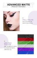 Conjunto de Cajas de Labiales Negro-Morado Grapa Herramientas de Cuidado de la Piel Facial para Belleza Creativa - details 6