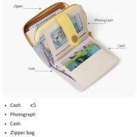 Cartera japonesa con diseño de gato para niñas, tarjetero pequeño para estudiantes, bolsa de dinero con cremallera, monedero - details 2