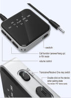 Receptor y transmisor Qualcomm Bluetooth 5,2, adaptador de Audio inalámbrico 2 en 1 aptX LL HD adaptable de 3,5 MM, AUX, Dongle para TV, PC, Kit de coche - details 4