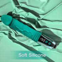 Vibrador de pene de simulación de 10 frecuencias totalmente automático con pantalla Digital, masturbador orgásmico femenino, juguete sexual para adultos - details 3