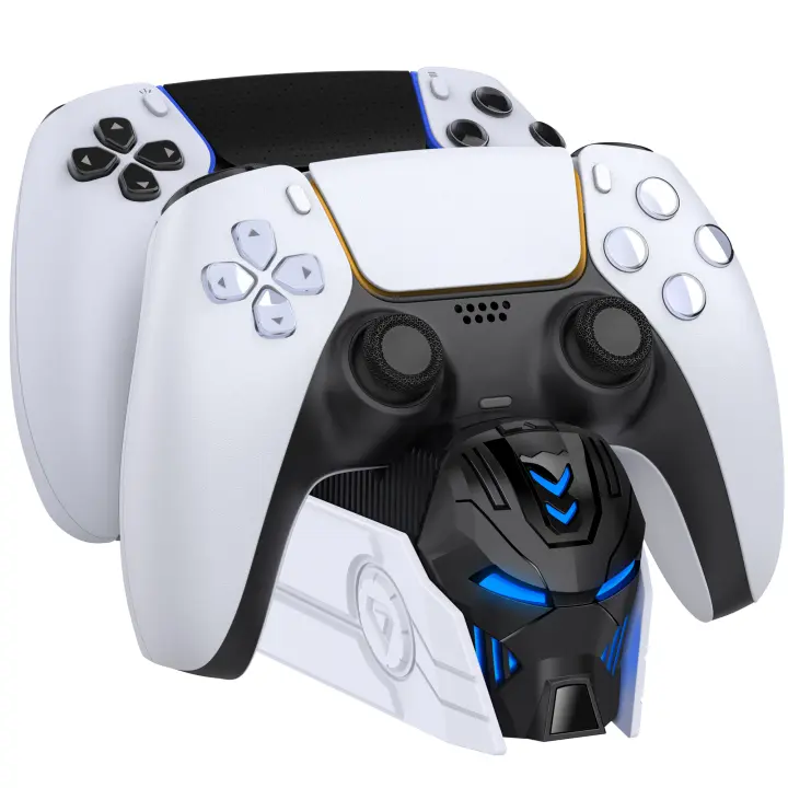 BEBONCOOL-cargador FC500 para PlayStation 5, estación de carga rápida Dual para PS5, controlador RGB - 1