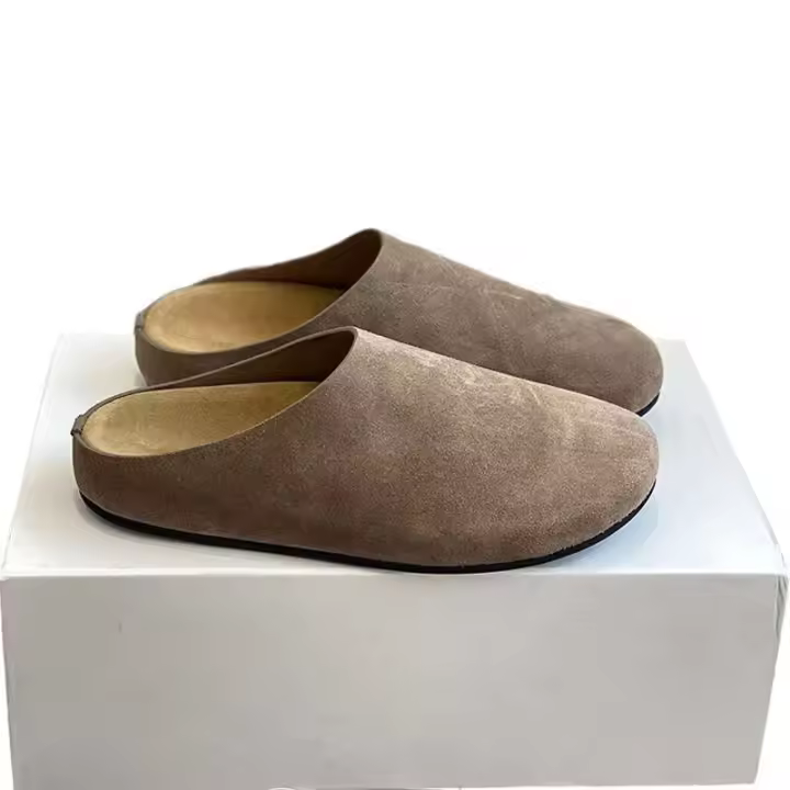Nuevas zapatillas de verano de cabeza redonda a la moda, zuecos de madera con tacón grueso, zapatos de mujer - 1