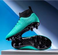 Zapatos de fútbol transpirables de caña alta para hombre y mujer. Zapatos de competición profesional para interior y exterior. - details 15