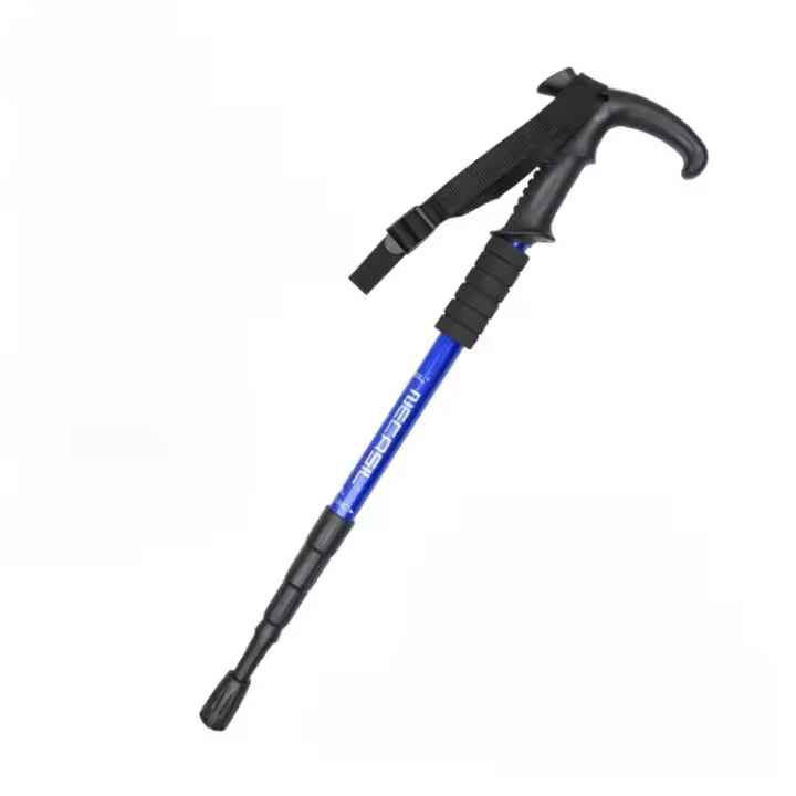 Alpenstock profesional para exteriores, poste retráctil ultraligero de aleación de aluminio, equipo deportivo portátil para escalada y senderismo - 1