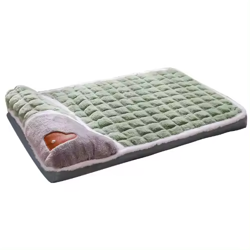 Cama para perros de tamaño mediano, lavable, impermeable, cálida, para gatos de interior, cama tipo percha, liquidación, bonito sofá para gatitos, cojín rectangular económico, cama para perros pequeños, alfombra divertida y suave para mascotas - 1