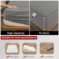 Funda de Colchón Impermeable Protector de Almohada de Color Sólido Tamaño Único/Doble/140/160 - details 2