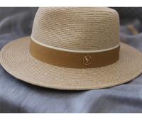 Sombrero de paja de forma suave de Panamá Natural para mujer/hombre, gorra de sol de playa de ala ancha, protección UV, regalo de cumpleaños Fedora, novedad de diseñador - details 9