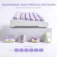 YUNZII Penguin MAO Profile Keycap Set, 143 Full Keys Dye Sub Custom Cute Shaped Keycaps for MX Switches nical Keyboards - details 3
