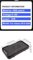 Cargador inalámbrico QI para Porsche Macan 2015-2021 Carga rápida de teléfono móvil - details 3