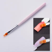 Bolígrafo de Gel UV degradado, pinceles de Gel suave para manicura, mango rosa, 1 unidad - details 0