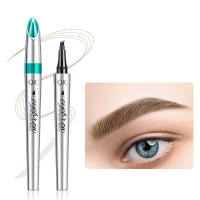 Lápiz de cejas líquido impermeable 3D de 4 puntas, lápiz de cejas portátil de larga duración para mujeres, uso diario - details 3