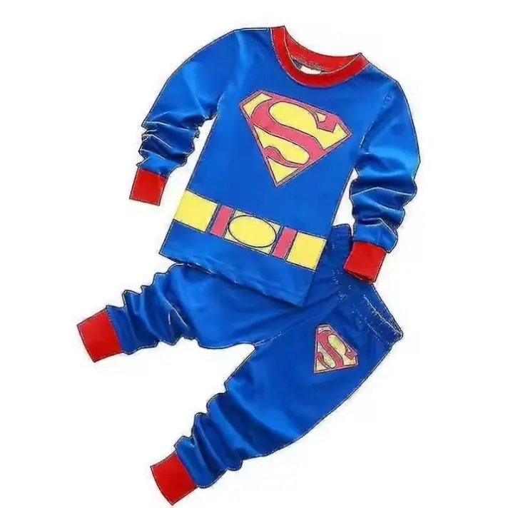 Superhéroe niños niño Spiderman Superman ropa de dormir pijamas conjunto ropa de descanso. - 1