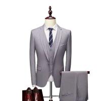 2024 Traje atractivo para hombres de primavera y otoño Conjunto de negocios de boda informal de tres piezas para novio - details 7