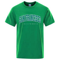 Camiseta holgada de algodón para hombre, ropa con letras de la ciudad de San Petersburgo, California, EE. UU., de gran tamaño, a la moda, de verano, Tops holgados informales - details 13