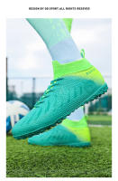 Zapatos de fútbol de tobillo alto para hombres, tacos largos para exteriores, zapatos de fútbol profesionales, zapatos de calcetín, TF/FG - details 23