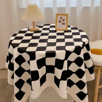 Mantel de Tablero de Ajedrez de Estilo Nórdico Paño de Algodón Impermeable para Fiestas en Casa - details 6