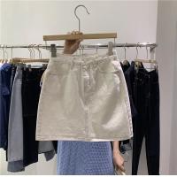 Falda vaquera ceñida adelgazante de cintura alta para mujer, ropa exterior de corte A, nuevo estilo, moda verano 2025 - details 4