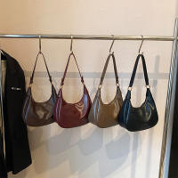 Bolso de Hombro para Mujer con Cremallera, Bolso de Media Luna, Piel Sintética de PU, Bolso Tipo Hobo para Viaje - details 0