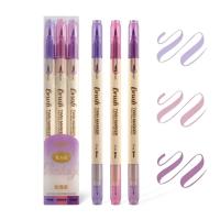 Rotuladores artísticos de acuarela no tóxicos, juego de pinceles de plástico de gran capacidad, bolígrafo de colores de doble cabeza, resistente al desgaste, secado rápido - details 6