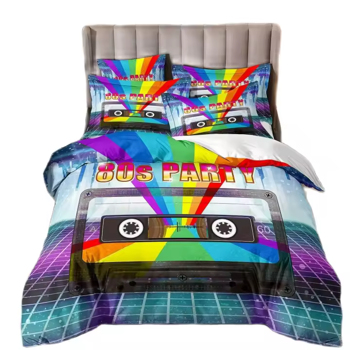 Cubierta de Edredón de Poliéster Nordic Diseño de Halloween RunGrape Tamaño de Cama Doble Rey - 1