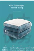 Mantas cálidas para la cama, edredón de franela gruesa de 3 capas, suave y cómodo, lavable, Otoño e Invierno - details 12